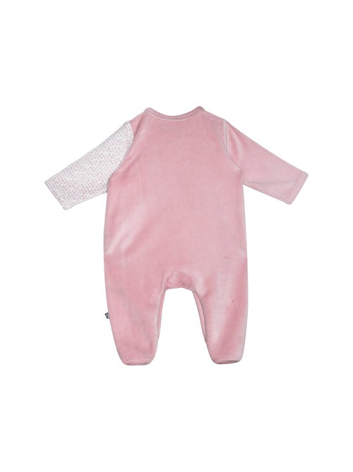 Grenouillère palmina velours rase ouverture devant - Kiabi