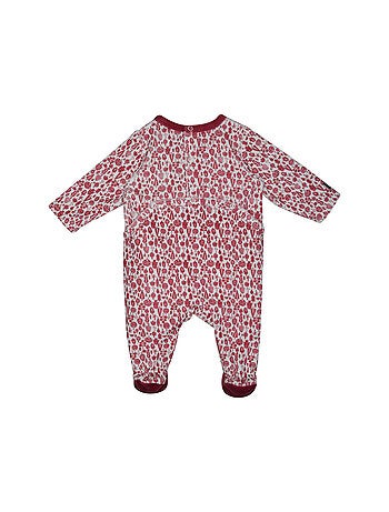 Grenouillère Pauline velours rase ouverture pont dos