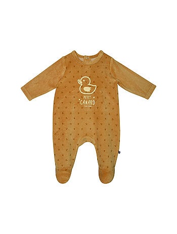 Grenouillère perceval velours rase pont dos