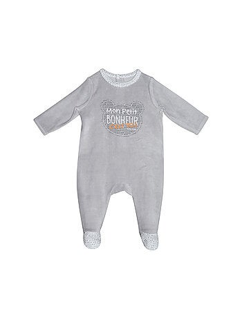 Grenouillère petro velours rase pont dos