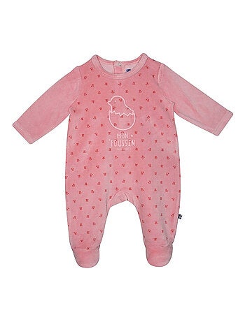 Grenouillère philicia velours rase pont dos