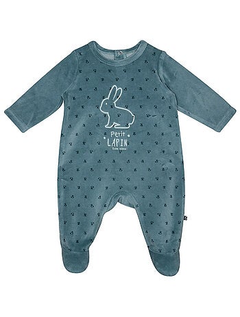 Grenouillère philippo velours rase pont dos