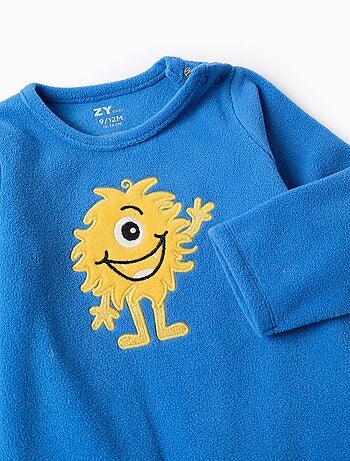 Grenouillère polaire avec broderie Emotions