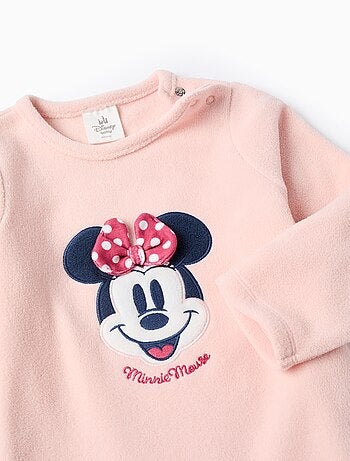Grenouillère polaire avec broderie Minnie