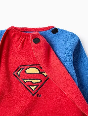 Grenouillère polaire avec cape amovible Superman