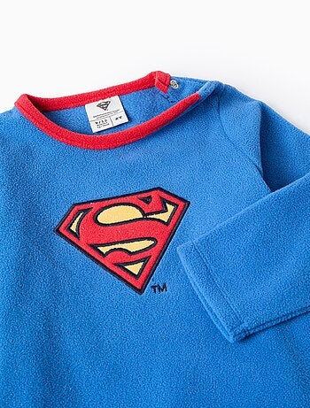 Grenouillère polaire avec cape amovible Superman