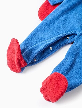 Grenouillère polaire avec cape amovible Superman