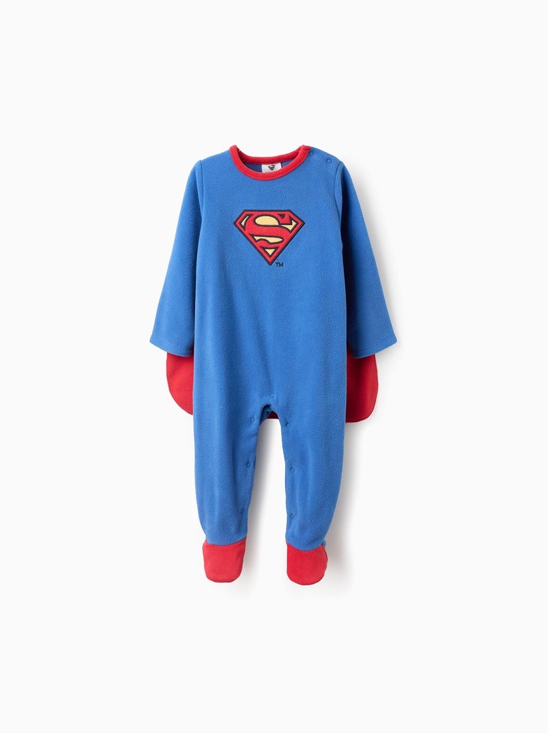 Grenouillère polaire avec cape amovible Superman Bleu - Kiabi