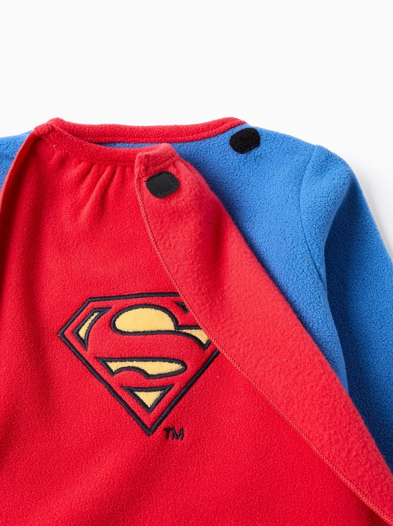 Grenouillère polaire avec cape amovible Superman Bleu - Kiabi