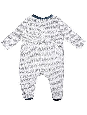 Grenouillère polo velours rase pont dos