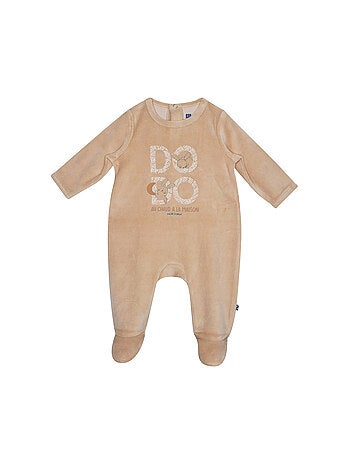 Grenouillère RON VELOURS RASE PONT DOS BEBE