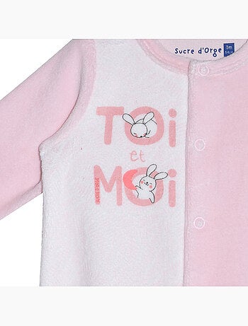 Grenouillère Rosemarie velours rase