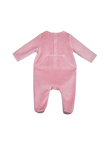 Grenouillère ROSETTA VELOURS RASE PONT DOS BEBE