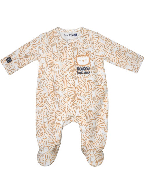 Grenouillère ROWAN VELOURS RASE OUVERTURE DEVANT - Kiabi