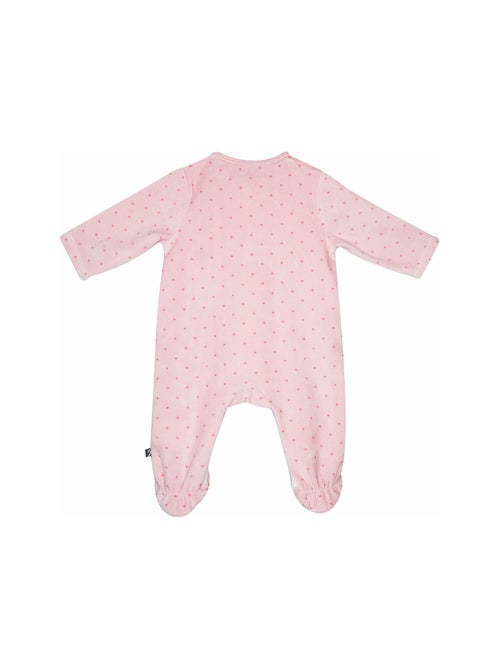 Grenouillère RUBY VELOURS RASE OUVERTURE DEVANT - Kiabi