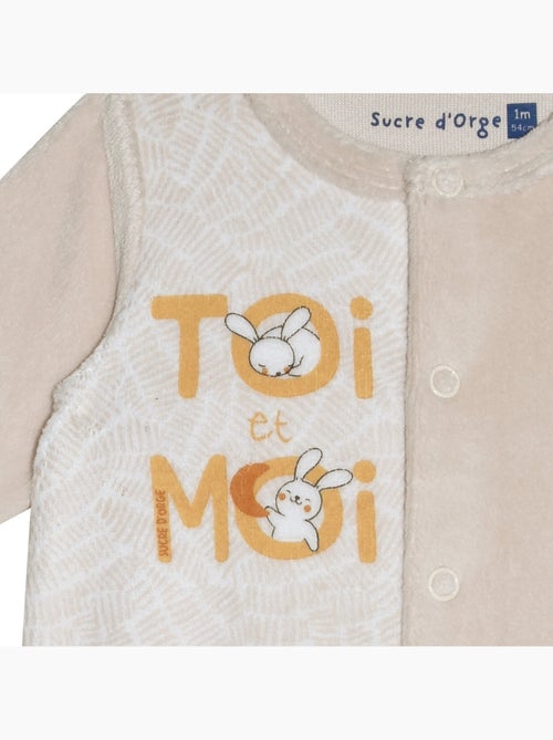 Grenouillère Ruodi velours rase - Kiabi