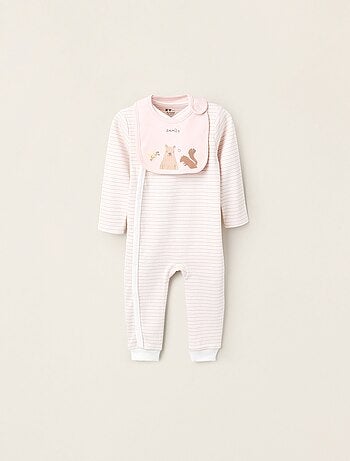 Grenouillère sans Pieds + Bavoir