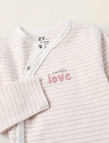 Grenouillère sans Pieds + Bavoir