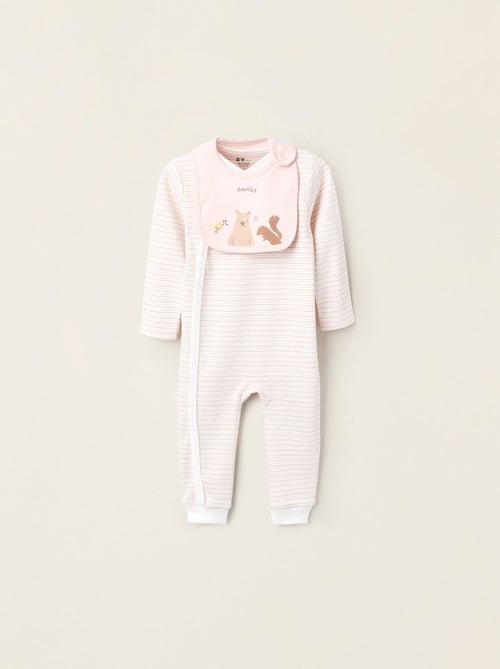 Grenouillère sans Pieds + Bavoir - Kiabi