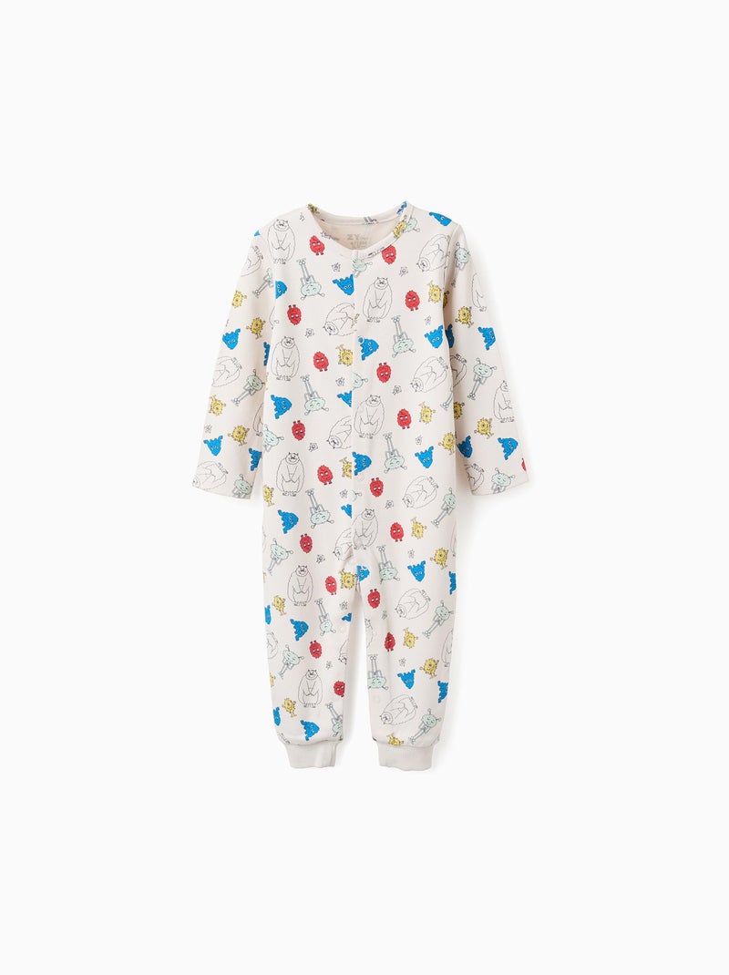 Grenouillère sans Pieds Monsters Of Emotions Beige clair - Kiabi