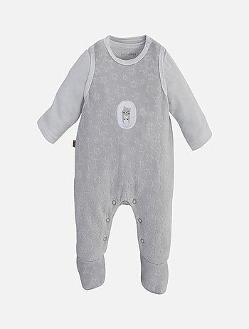 GRENOUILLERE + T-SHIRT GRIS