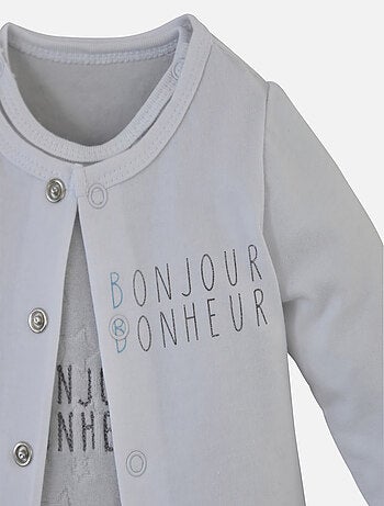 GRENOUILLERE + T-SHIRT GRIS