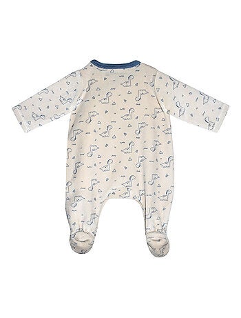 Grenouillère velours rase ouverture devant Prospert