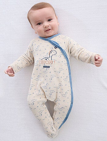 Grenouillère velours rase ouverture devant Prospert