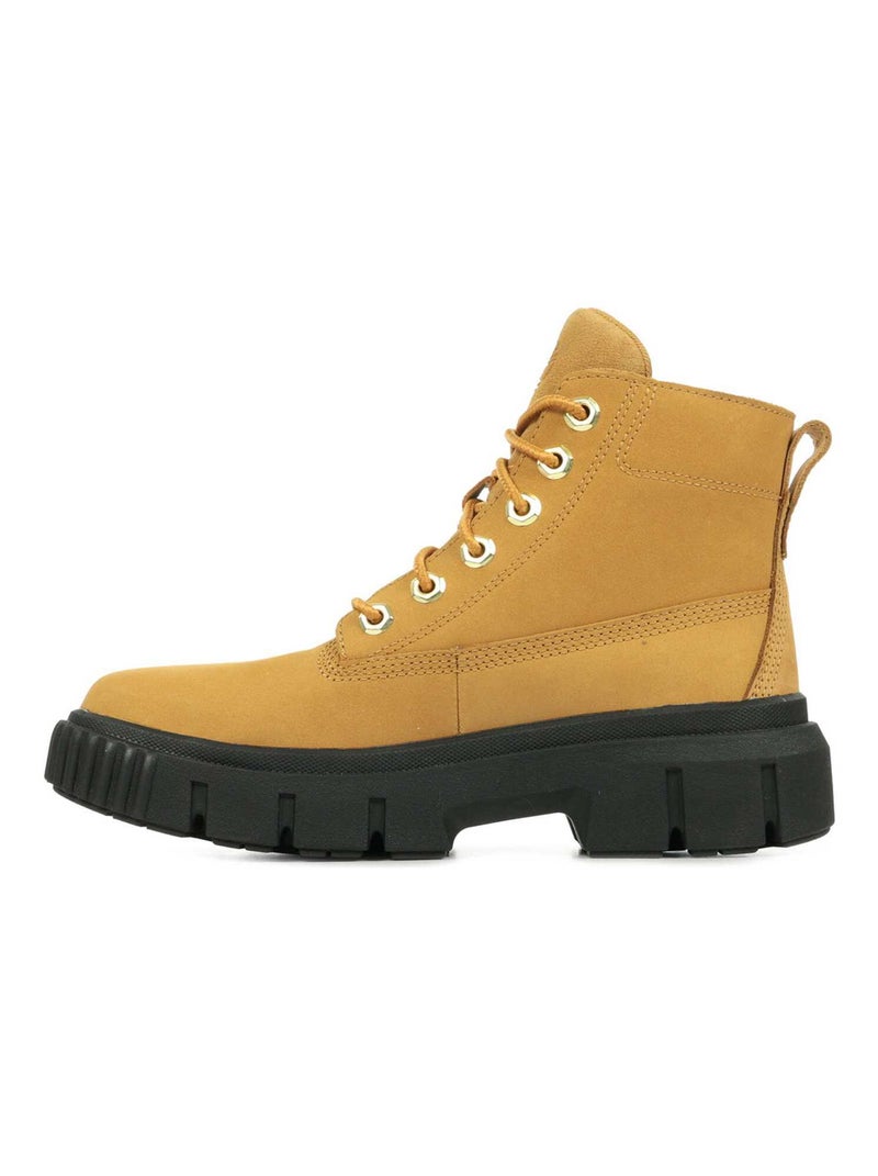 Greyfield Leather Boot Marron - Kiabi