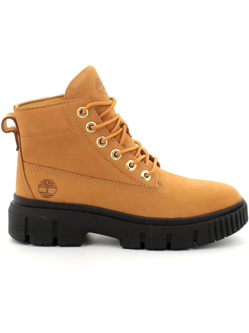 Greyfield Leather Boot Marron - Kiabi