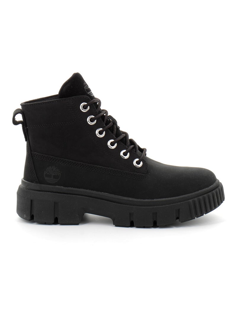 Greyfield Leather Boot Noir - Kiabi