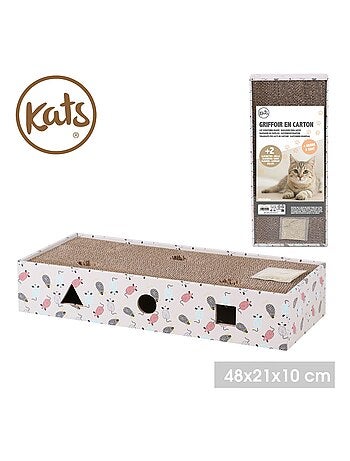 Griffoir à chat avec clochettes et herbe à chat COOKIE