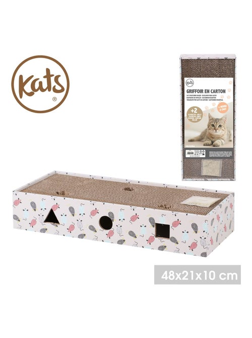 Griffoir à chat avec clochettes et herbe à chat COOKIE - Kiabi