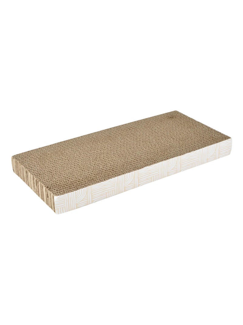 Griffoir carton avec herbe a chat Marron - Kiabi