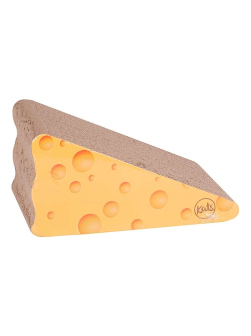 Griffoir en forme de fromage avec herbe à chat - Kiabi