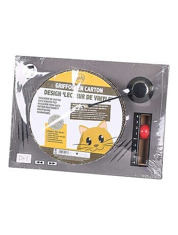 Griffoir platine vinyle avec herbe à chat