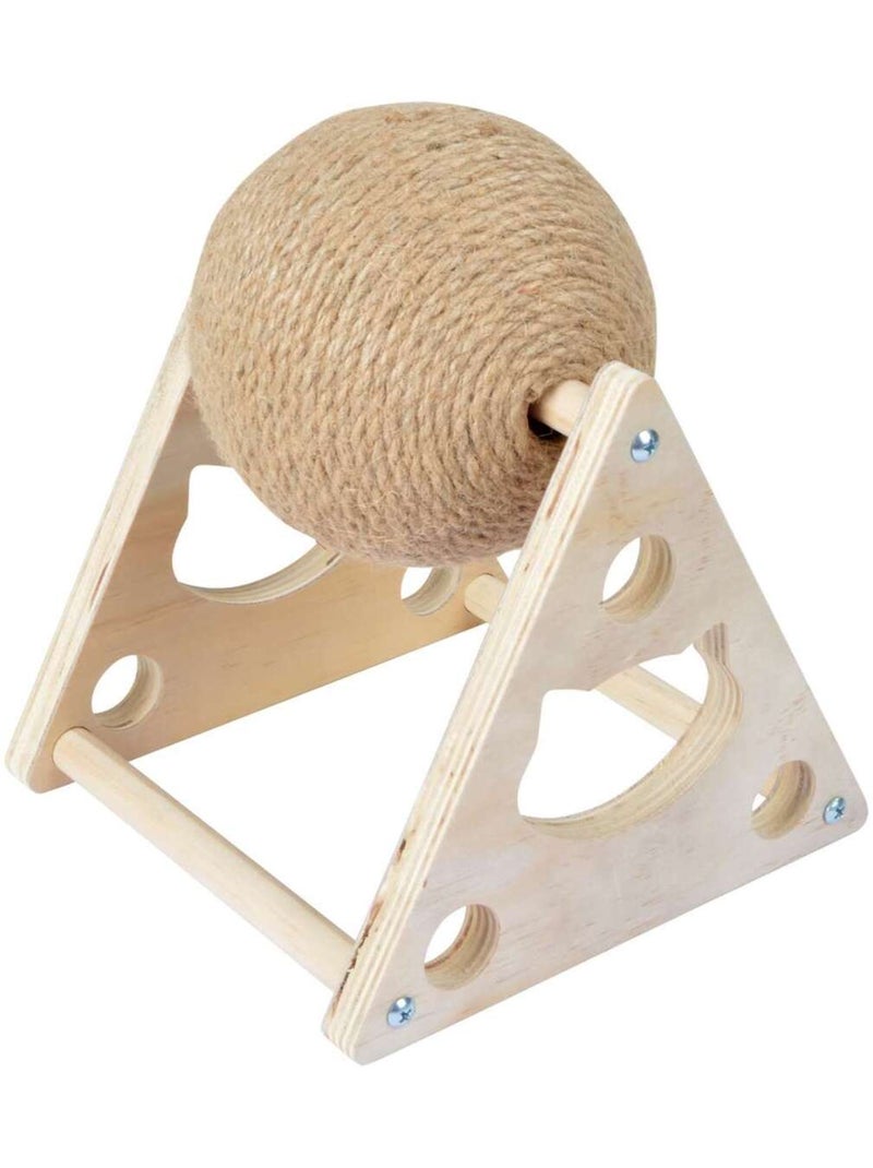 Griffoir pour chat Malo avec boule rotative Beige - Kiabi