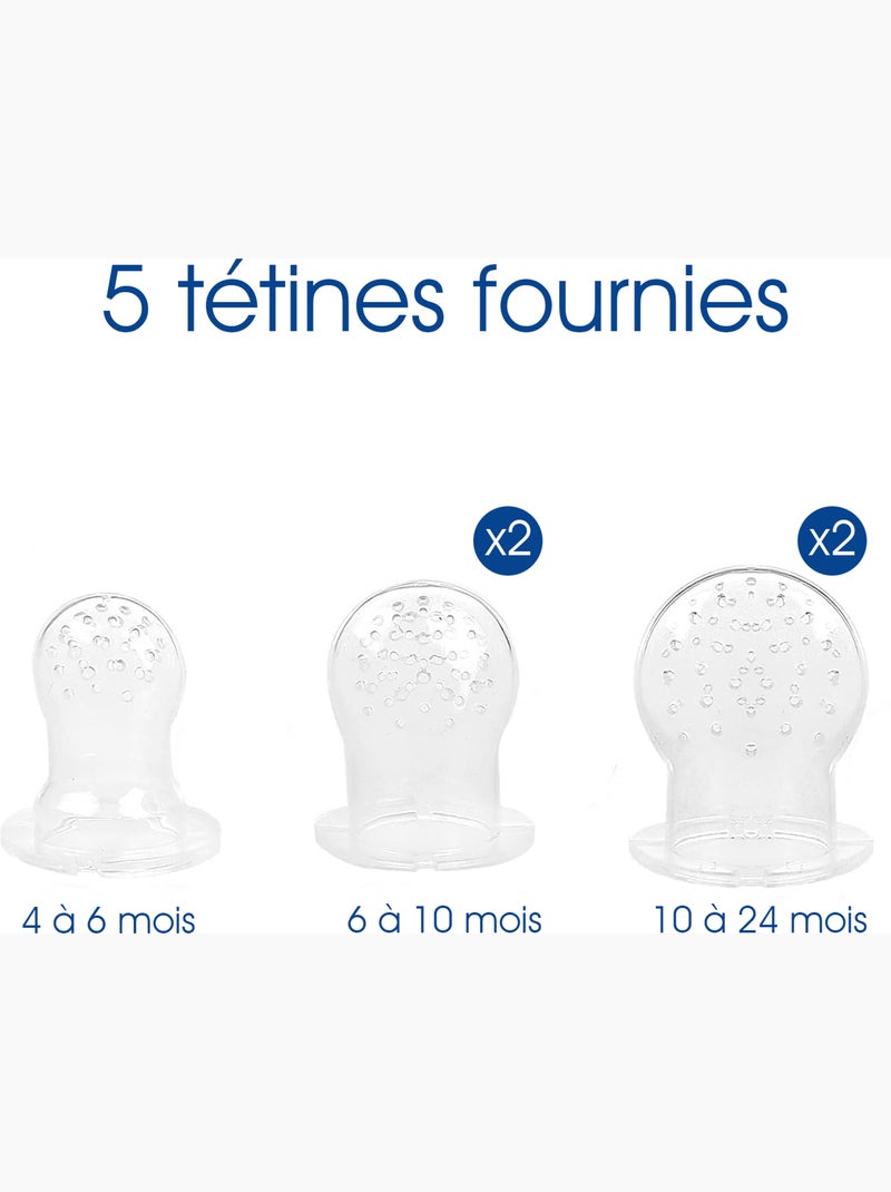 Grignoteuse évolutive en silicone Bleu - Kiabi