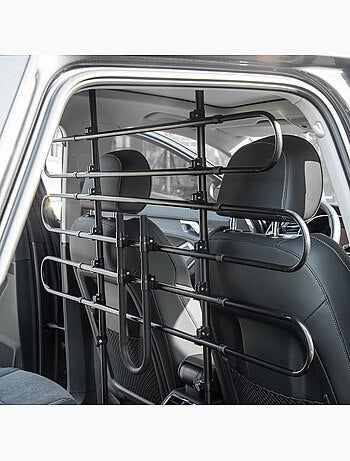 Grille de séparation extensible voiture barrière de sécurité barre réglable pour chien acier noir