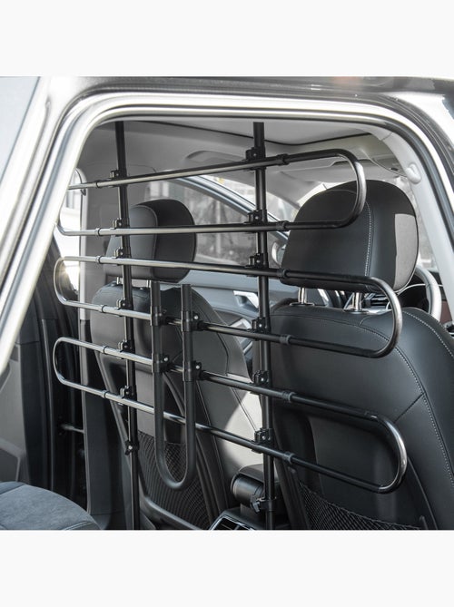 Grille de séparation extensible voiture barrière de sécurité barre réglable pour chien acier noir - Kiabi