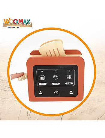 Grille-pain jouet en bois avec 8 accessoires WOOMAX
