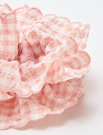 Gros chouchou carreaux vichy