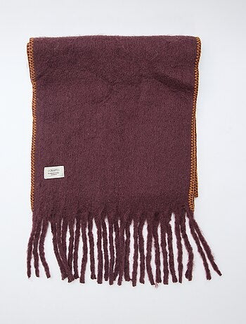 Grosse écharpe douce à franges