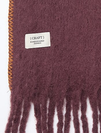 Grosse écharpe douce à franges