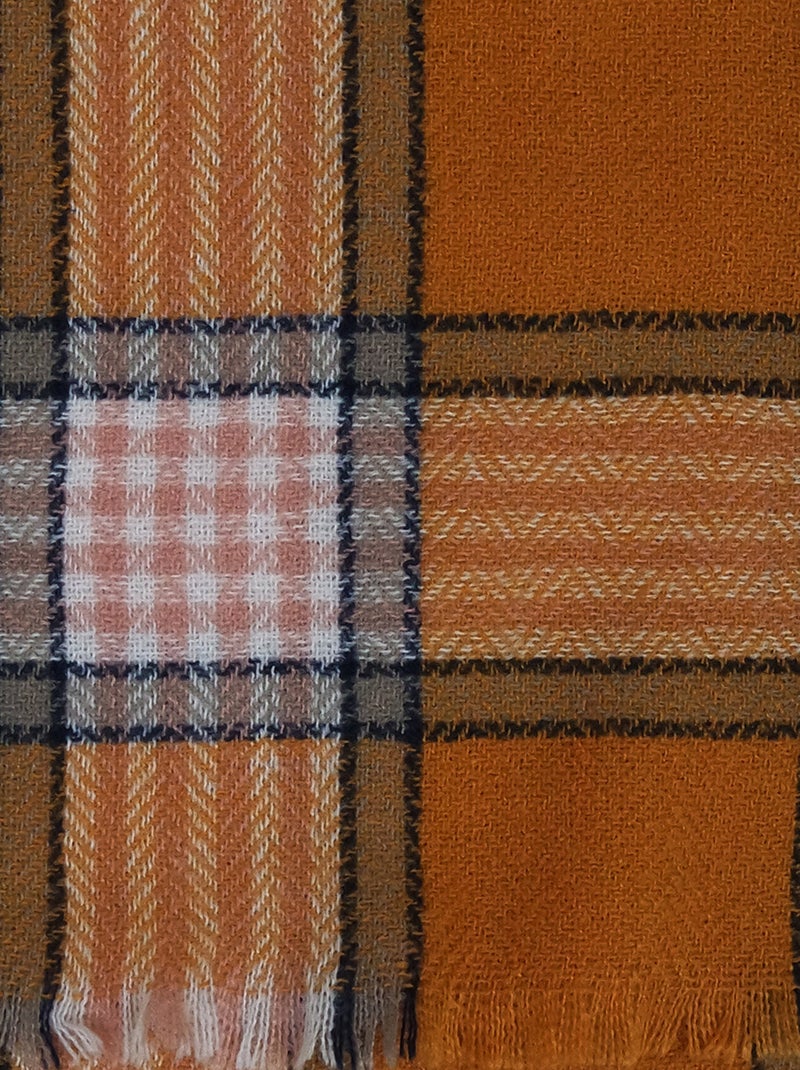 Grosse écharpe xxl KATRINE Rouge grenat - Kiabi