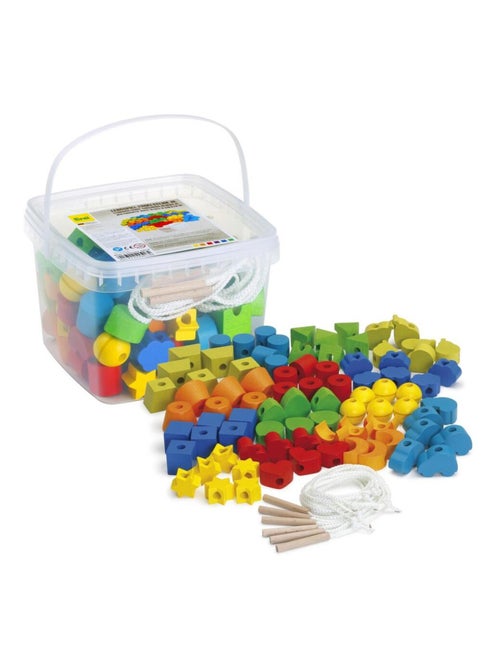 Grosses perles en bois à enfiler - Kiabi