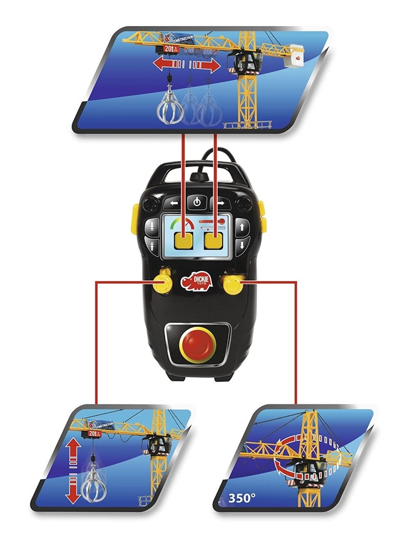 Grue Mega Crane de 120 cm avec télécommande à fil Multicolore - Kiabi