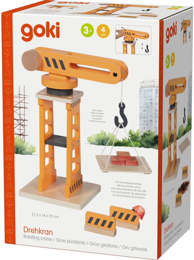 Grue pivotante en bois Orange - Kiabi