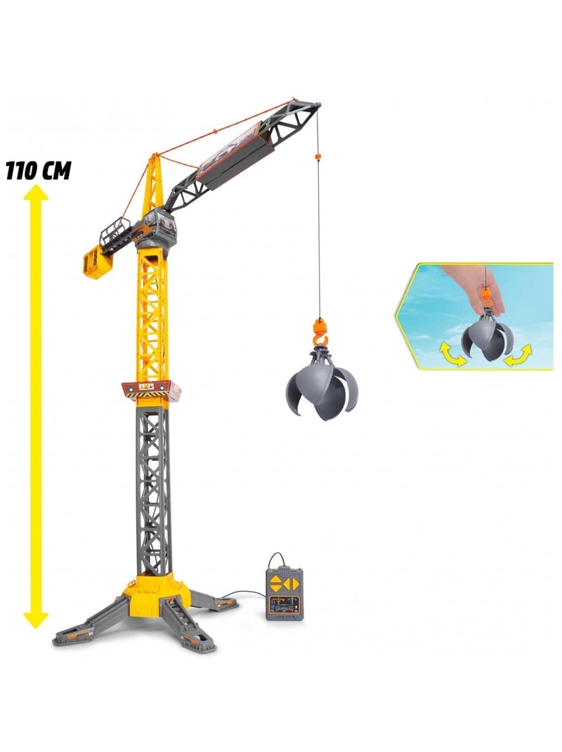 Grue radio commandée Mighty Crane Jaune - Kiabi