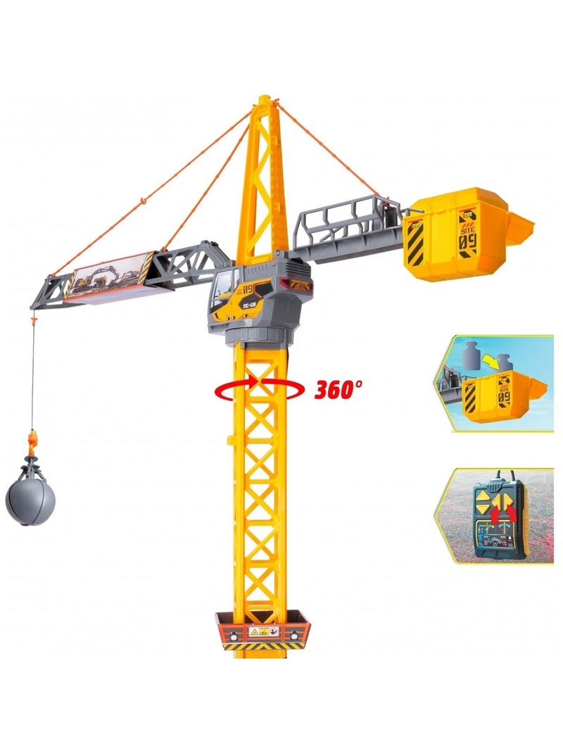 Grue radio commandée Mighty Crane Jaune - Kiabi